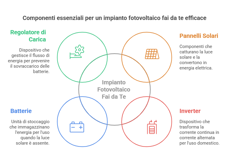 Componentio essenziali per impianto fai da te