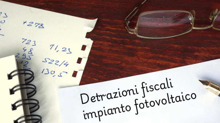 impianto fotovoltaico detrazioni