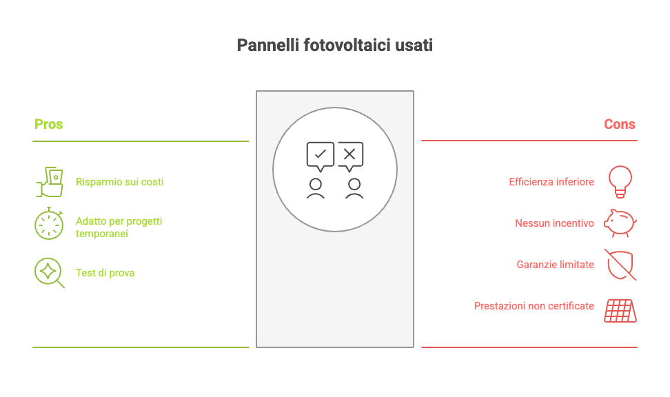 Quando conviene comprare pannelli fotovoltaici usati