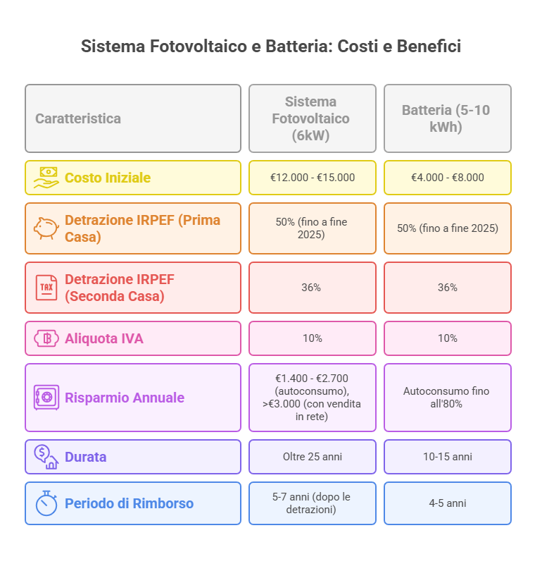 Kit fotovoltaico da 6 kw con accumulo: scopri se è la soluzione adatta a te infografica 2 kit accumulo fotovoltaico 6 kw fotovoltaico