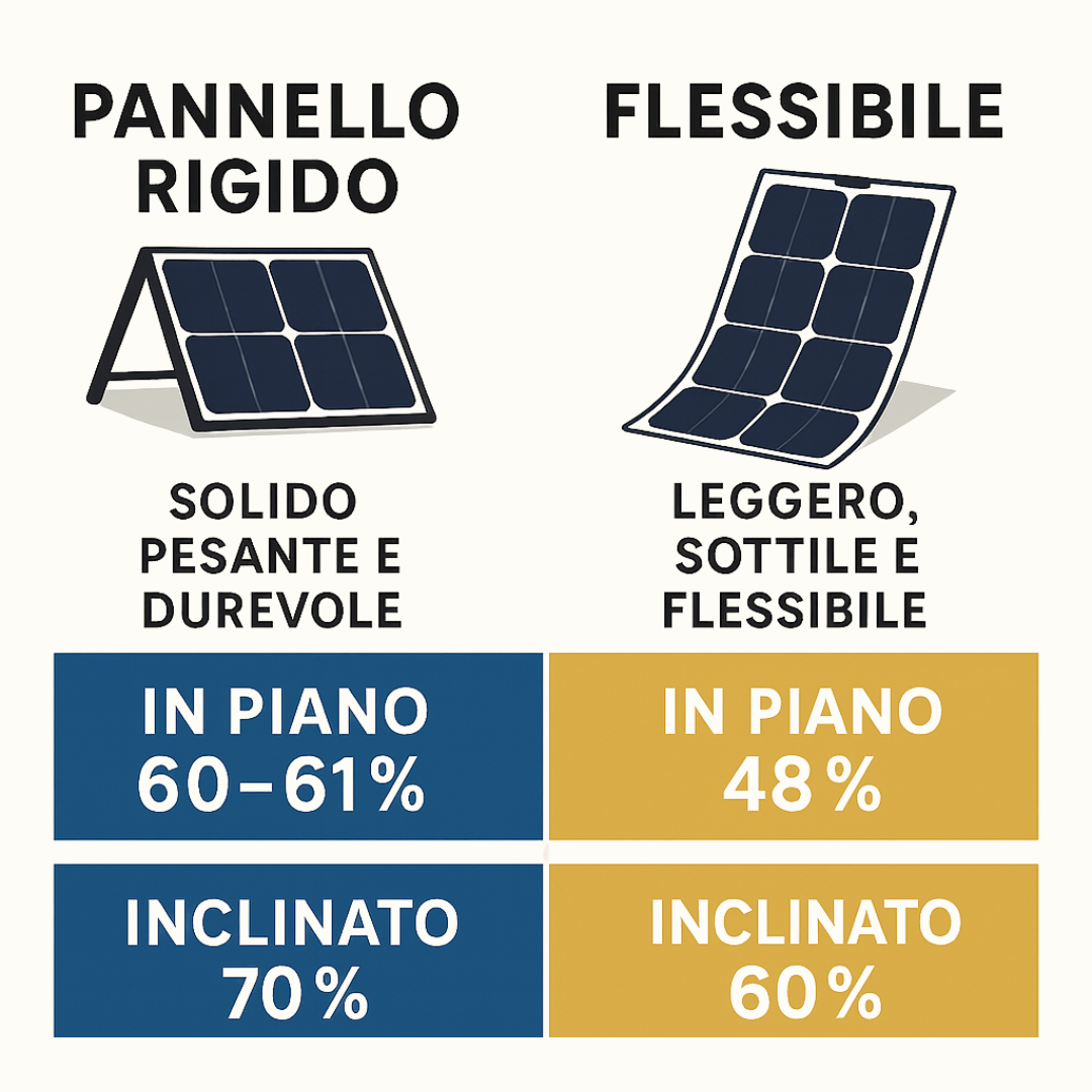 Infografica 1 - pannello fotovoltaico portatile scelta